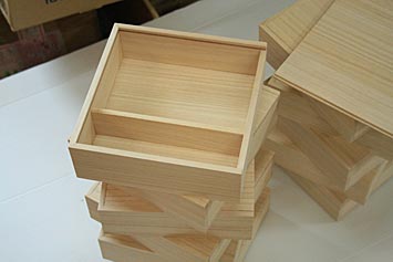 スライド木箱：桐箱